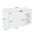 thumbnail image 5 of Jopath Entryway Bench with Shoe Storage Space-Saving Shoe Organizer White, 5 of 7