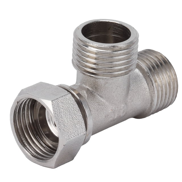 Connecteur en T, Facile à Installer et à Utiliser, Adaptateur en T Haute Résistance en Acier Inoxydable pour Raccordement de Conduites d'Eau pour Dérivation