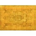 thumbnail image 1 of Ahgly Company Machine Washable Indoor Rectangle Persian Yellow Bohemian Area Rugs, 8' x 12', 1 of 4