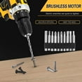thumbnail image 4 of CATGOOD Tool Set with 21V Cordless Drill, 3/8" Electric Drill Set with 2*3.0Ah Batteries and Charger for DIY Screwdriver, 120 PCS, Yellow, 4 of 11