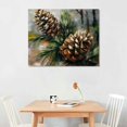 thumbnail image 2 of JEUXUS Pine Cone Canvas Wall Art – Christmas Print Pictures Winter Artwork for Home Décor, 2 of 4
