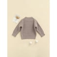 thumbnail image 6 of Douhoow Kids Girl Boy Sweaters Toddler Autumn Solid Color Loose Round Collar Knit Pullover Tops, 6 of 9