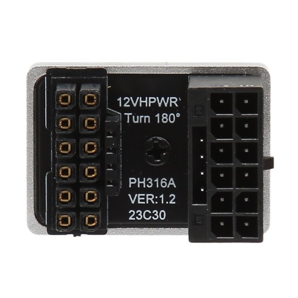 PH316A GPU PCIe U Turn 180 Degree Angle Connector Power Adapter Board For Desktop Graphics Card, 16Pin To 16Pin Connector,Male To Female Power Adapter, 600W 12V
