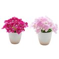 thumbnail image 1 of 2 uds simulación pequeña hortensia bonsái flor de seda verde artificial planta decoración interior planta artificial planta en maceta, 1 of 5