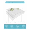 thumbnail image 5 of Quilts Twin XL Size, Eucalyptus Soft Comforter Bedding Set for Bed, Sage Green Brown Leaf Boho Minimalist White Lightweight Quilted Bedspread with Pillow Cover(2 Pieces) for All Season, 68x98 Inch, 5 of 6