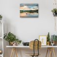 thumbnail image 2 of Cuadro Decorativo - Bote de remos junto al lago Jr  Impresión en canvas, estrechado, 2 of 2