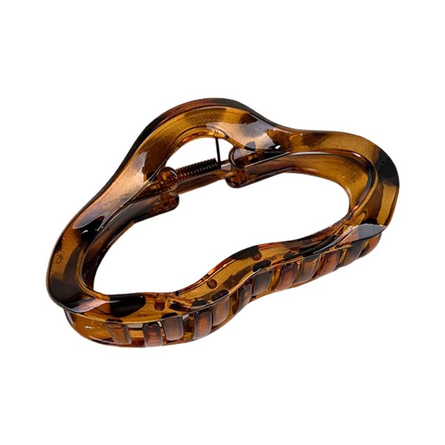 CSChome Hair Claw Hair Claw Cloud Shape Spring Design Crossing Strong Grip Non-Slip Hair Accessories Acrylic Woman Fashion Temperament