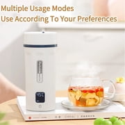 Portable Electric Kettle, 550ML 304 Stainless Steel Travel Water Boiler with 6 Temp Control, Fast Boil, Quiet & 24H Keep Warm