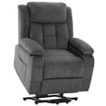 thumbnail image 7 of UHOMEPRO Power Lift Recliner Chair for Elderly, 45-150° Electric Lift Chair with Remote Control, Stand Assist Recliner Chair for Living Room, 350 lbs Capacity, Gray, 7 of 7
