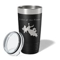 thumbnail image 2 of Lake of the Pines Map Tumbler Travel Mug Insulated Laser Engraved Coffee Cup California 20 oz Black, 2 of 5