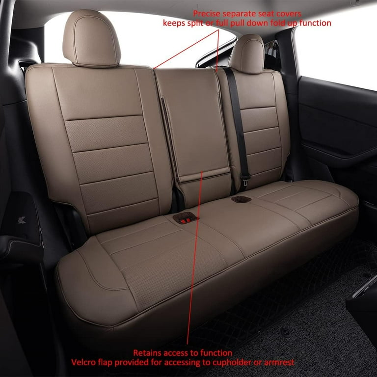 EKR Custom Fit Model Y Car Seat Covers for Tesla Model Y 2019 2020