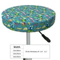thumbnail image 4 of KLL Cars Transportation Round Bar Chair Cushion Cover 13 inch ,Bar Stool Protector with Elastic, Soft Washable, 4 of 6