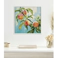 thumbnail image 6 of Kate and Laurel Sylvie Beaded Peach Tree Vintage Framed Canvas Wall Art by The Creative Bunch Studio, 22x22 White, Decorative Fruit Tree Art for Wall, 6 of 7