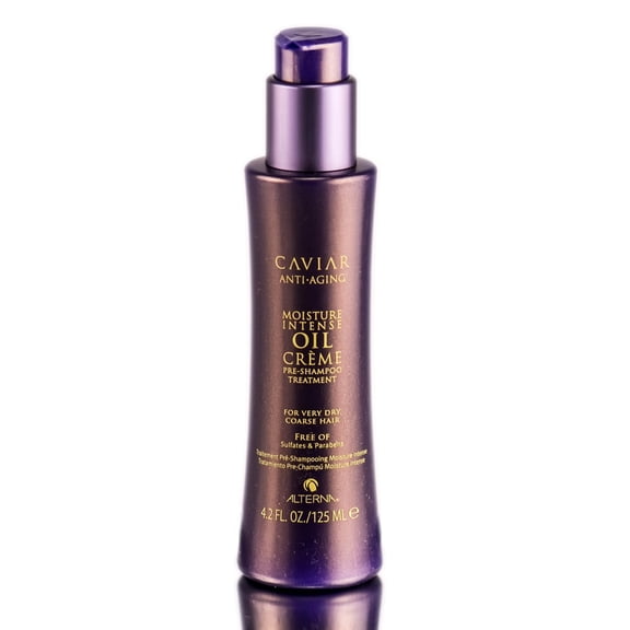 4.2 oz , Alterna Caviar Moisture Intense Oil Creme PreShampoo Treatment Hair - Pack of 2 w/ Sleekshop Teasing Comb