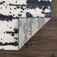 thumbnail image 6 of Abani Nuevo Collection Area Rug Mid Century Modern Bedroom Living Room Decor Floor Rug 6 x 9 Cream Charcoal, 6 of 9