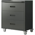 thumbnail image 5 of Witaxima Heavy-Duty 3-Drawer Metal Storage Cabinet with Wheels, 29.53"W x 16.54"D x 34.65"H, Black/Gray Tool Organizer for Garage, Office & Home, 5 of 22
