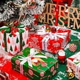 thumbnail image 5 of YNGLLC 30 Inch Christmas Wrapping Paper Roll - Jumbo Roll Red, Green and Pink Christmas Gnome Elf Holiday Collection - 4 Rolls - 30 Inch x 120 Inch Per Roll, 5 of 6
