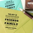 thumbnail image 3 of Printtoo Personalized&nbsp;Rubber Stamp Opner Favor Round Stamp The Key To Happiness Friends Family Wood Mounted Custom&nbsp;Stamper-1.77 Inches Diamater, 3 of 4