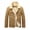 28 Khaki, variant on Sherpa Jackets for Men 2025 Winter Warm Thicken Fleece Lined Trucker Military Jackets Turn-Down Collar Button Cotton Cargo Jacket