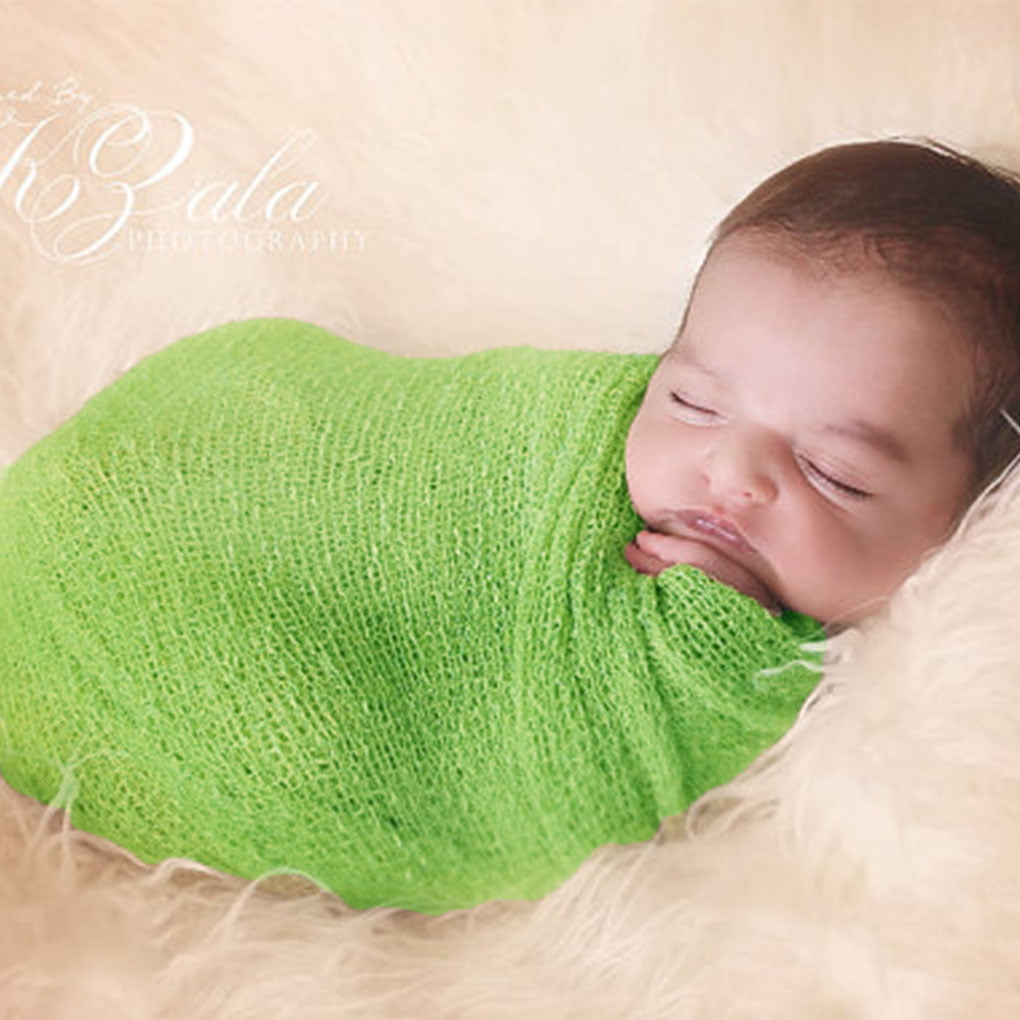 Newborn Baby Wrap Premium Knit Rayon Wrap Toddler Photo Prop wrap swaddle+flower 