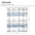thumbnail image 5 of Abstract Blue Grey Shower Curtain for Bathroom Decor 72Wx72H Inches Neutral Modern Watercolor Striped Painting Aesthetic Minimalist Geometric Simple Fabric Waterproof Polyester 12 Pack Hooks, 5 of 6