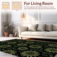 thumbnail image 2 of ODIKA 5' x 7' Machine Washable Non-Slip Area Rug, Art Nouveau Sunflower High Traffic Rug, Black, 301210, 2 of 7
