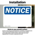 thumbnail image 3 of (2 Pack) Blank Write-On OSHA Notice Sign 5 Inch X 3.5 Inch Vinyl Label Decal Sticker Weather Resistant, UV Protected for Workplace, Business, and Construction Site, Made in the USA, 3 of 7