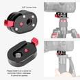 thumbnail image 2 of Koolehaoda Mini Quick Release Plate System with 1/4" Screw for Camera Tripod, Gimbal, Monopods,Video Monitors, Magic Arm, Flash Bracket, Stabilizer, 2 of 6