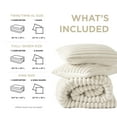 thumbnail image 6 of Regency Heights Twin/Twin XL Fluffy Ribbed Plush Comforter Set 2-Piece Bedding Set Ivory, 6 of 9