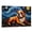 American Bulldog, variant on Spanish Water Canvas Wall Art with Starry Night Van Gogh Painting Pictures Modern Abstract Landscape Artwork for Living Room Bedroom Dinning decor