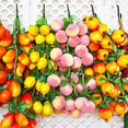 thumbnail image 4 of Cuerda de melocotón de fruta de simulación artificial, verduras falsas, decorativas realistas para restaurante Hotel Home Garden, bolígrafo para decoración colgante realista Feliz Sencillez, 4 of 5