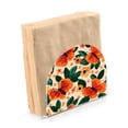 thumbnail image 2 of Orange Butterflies and Flowers Thick U Shape Acrylic Napkin Holder Non Slip Space Saving for Kitchen, 2 of 9