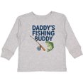 thumbnail image 3 of Inktastic Daddy's Fishing Buddy Graphic Boys or Girls Long Sleeve Toddler T-Shirt, 3 of 5