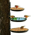 thumbnail image 1 of Comedero para pájaros de 3 piezas montado en el con soporte de metal, bebedero para pájaros, estación de alimentación para patio trasero y, 1 of 8