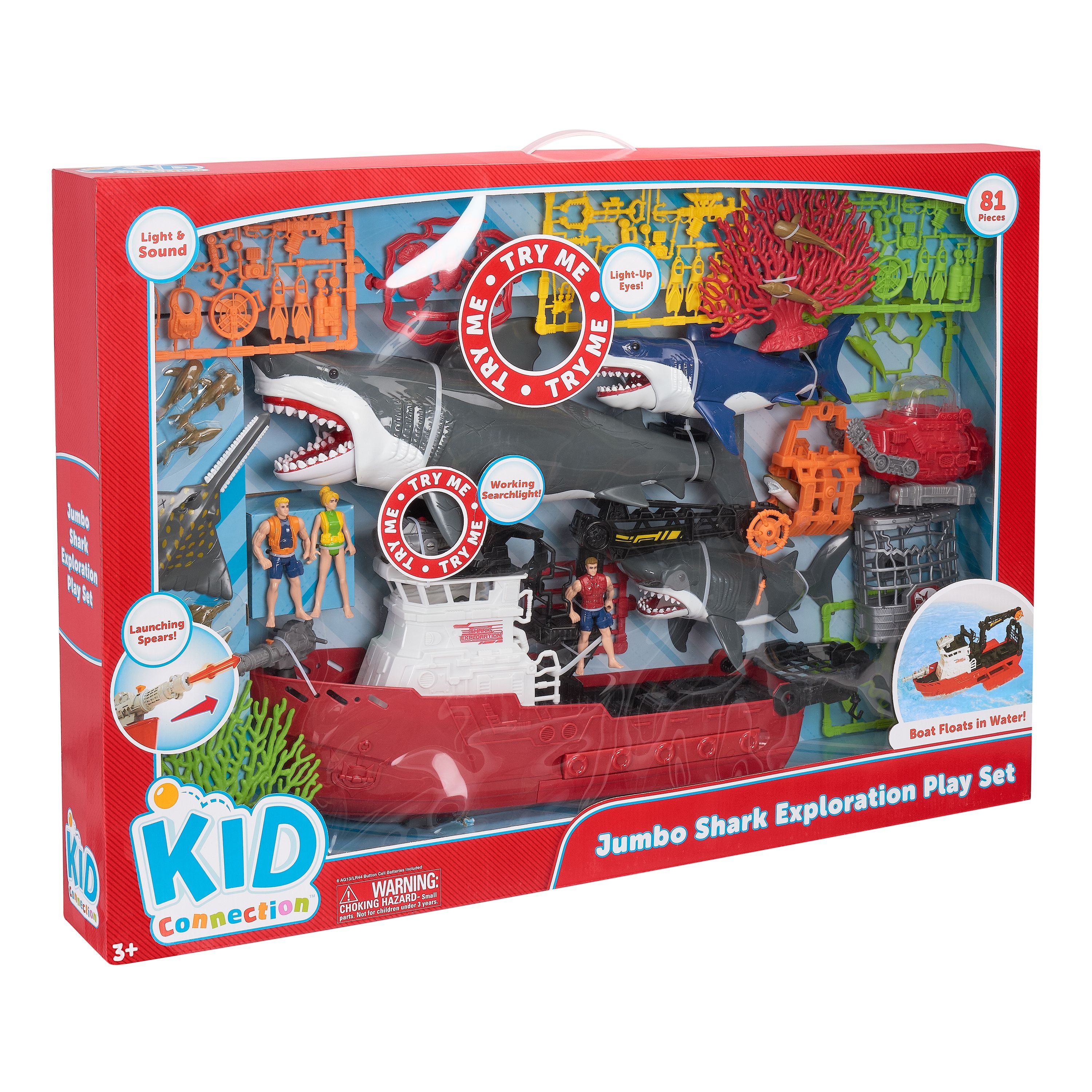 kid connection jumbo vehicles play set