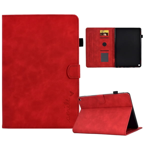 SaniMore Case for Amazon Fire Max 11 11.0" Released 2023, Wear-resistanrt PU Leather Soft TPU Back Auto Wake/Sleep Card Slots Pen Holder Kickstand Magnetic Full Protective Wallet Cover, Red