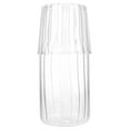 thumbnail image 1 of 1 Set Glass Water Cooling Kettle Clear Beverage Holder Water Kettle with Cup, 1 of 9