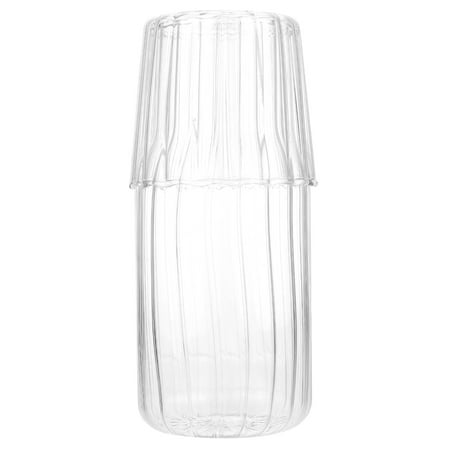 

1 Set Glass Water Cooling Kettle Clear Beverage Holder Water Kettle with Cup
