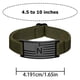 thumbnail image 3 of Pulsera con iniciales de letras de bandera para hombre | Muñequera elástica ajustable de nailon | Etiqueta del alfabeto de acero inoxidable | Cómoda correa elástica | 1 pieza | Se adapta a 4,5-10, 3 of 6