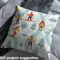 thumbnail image 2 of Homewish Teens Skiing Fabric by the Yard 3 Yard,Outdoor Sport Sewing Fabric,Orange White Room Decor Fabric by the Yard For Boys Kids,Luxury Bedroom Decor, 2 of 6