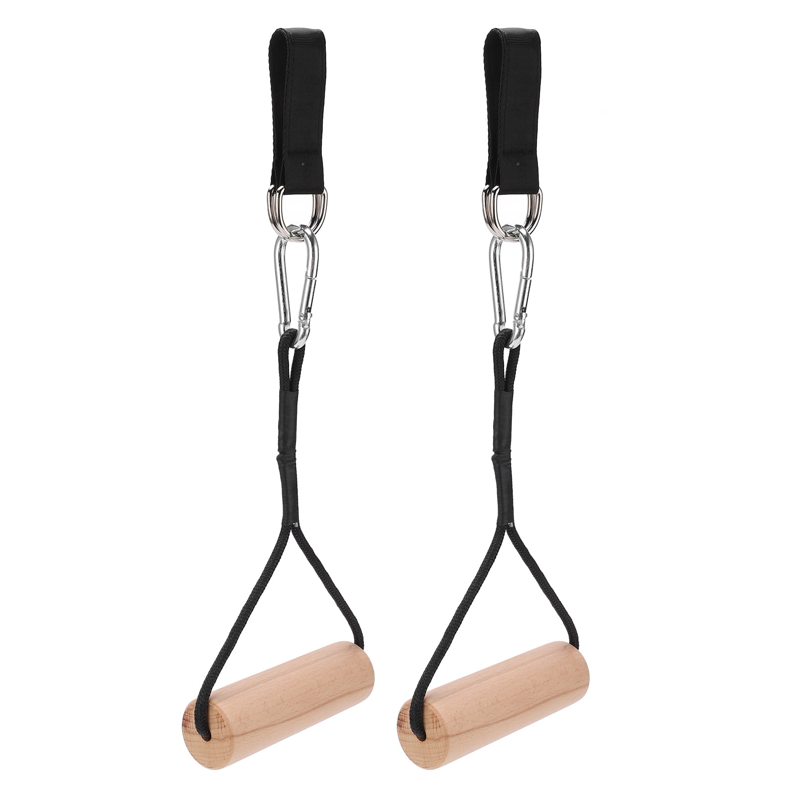 Ymiko Pull Up Workout Handle Chin Up Wood Grips Heavy Duty Gym Weight