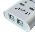 thumbnail image 2 of facefd Portable 2 in 1 Out Splitter USB Printer Sharing Device Hub Plug and Play, 2 of 8