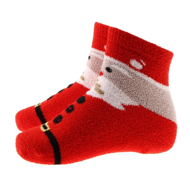 Calcetines de novedad con diseño navideño para mujer para hombre, Navidad para mujer, Rojo santa Soledad Calcetines de Navidad