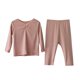 thumbnail image 1 of Gibobby Conjunto de Bebé A Niño Recién Nacido bebé niñas niños otoño algodón sólido manga larga pantalones largos Tops conjunto trajes ropa(Rosa,6-12 Months), 1 of 5