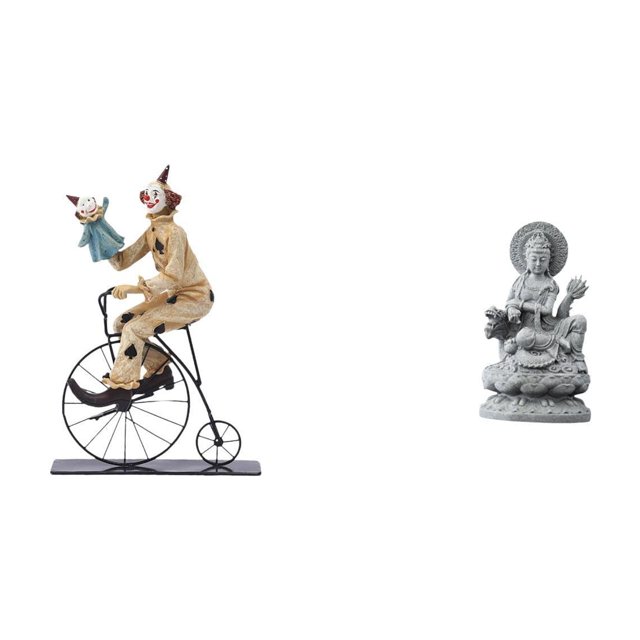 Figura De Payaso, Estatua De Guan Yin, Colección De Esculturas, Estatuilla, Adorno De Escritorio, Regalos Feng Shui, Artesanías, Buda Femenino Chino, Centro De Mesa, Decoración De Vitrina,