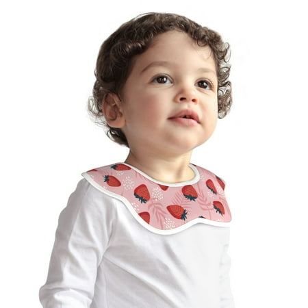

Fotbe Strawberries Pattern Baby Bibs Muslin Drool Bibs for Baby Girl Boy Muslin Cotton Teething Bibs Muslin Bibs Baby Drooling Bibs