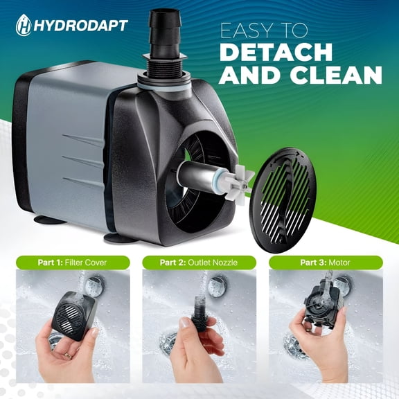 HIBIBUD Submersible Water Pump 25W Aquarium Pond Fountain