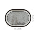thumbnail image 3 of sruoe Bath Rugs, Bath Mats for Bathroom Floor, Bathroom Rugs, Non Slip WaterAbsorbent Stain Resistant Bath Mats, Rubber Mat, Bathroom Door Mat Household Use, Gray, 3 of 6