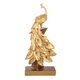 thumbnail image 1 of Escultura de estatuilla de estatua de , el mejor regal decoración de escritorio de estantería Oro S Zulema estatua de pavo real, 1 of 8