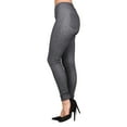 thumbnail image 2 of Lildy Women's Denim Jeggings, Stretchable Cotton Blend, Heather Grey, Small-Medium, 2 of 5